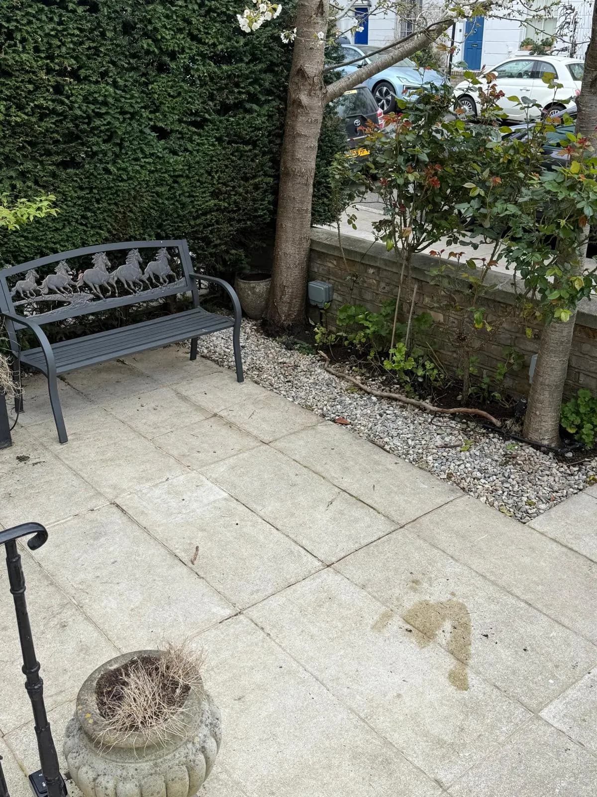 After patio clearance waste removal — cleared and tidy