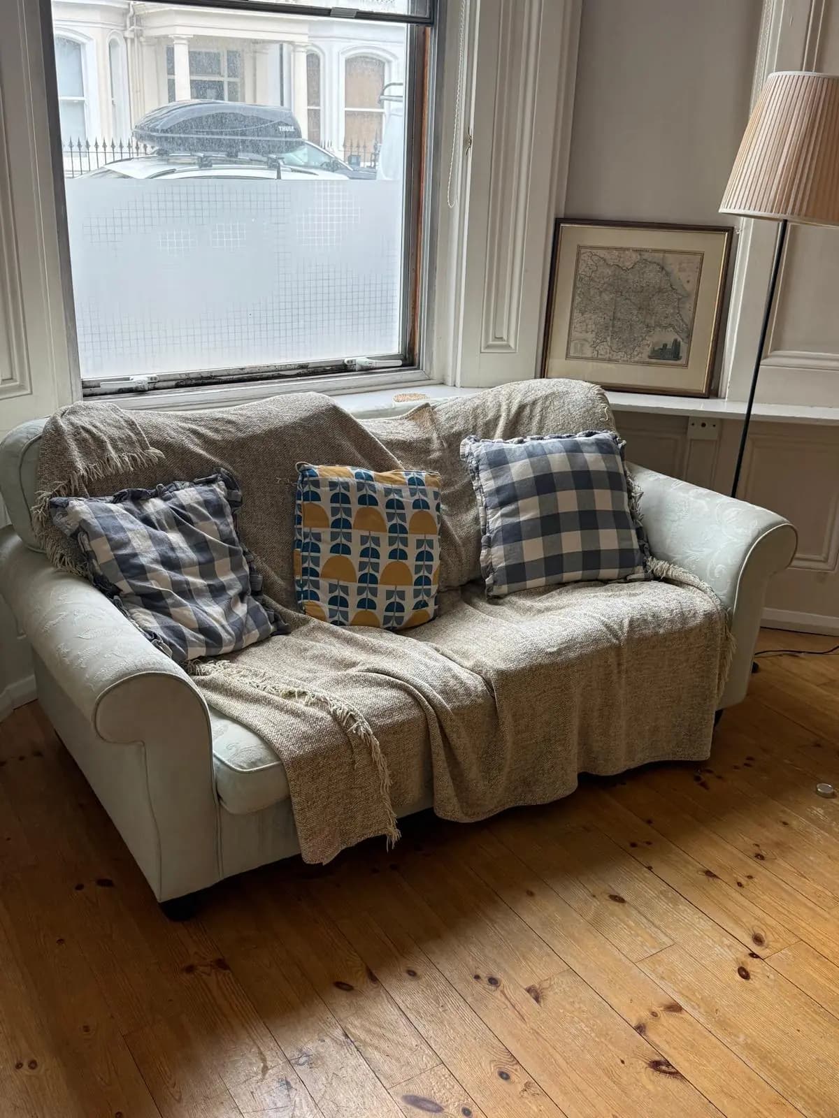 Before room clearance waste removal — cluttered space